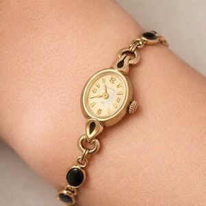 Vintage Bulova 23 Jewel Cocktail Bracelet Watch 10K RGP Running Mid-Century